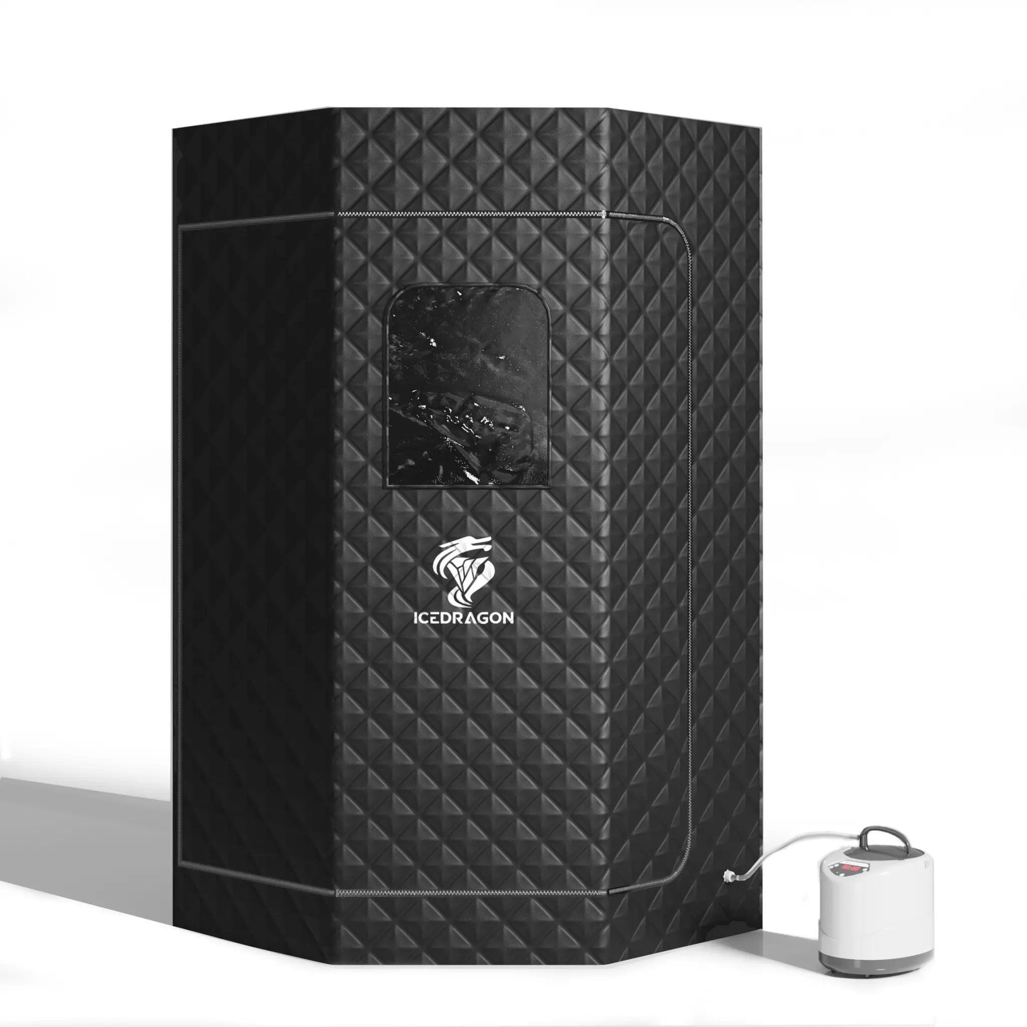 Icedragon Portable Steam Sauna with Red Light | Ice Tub Gift