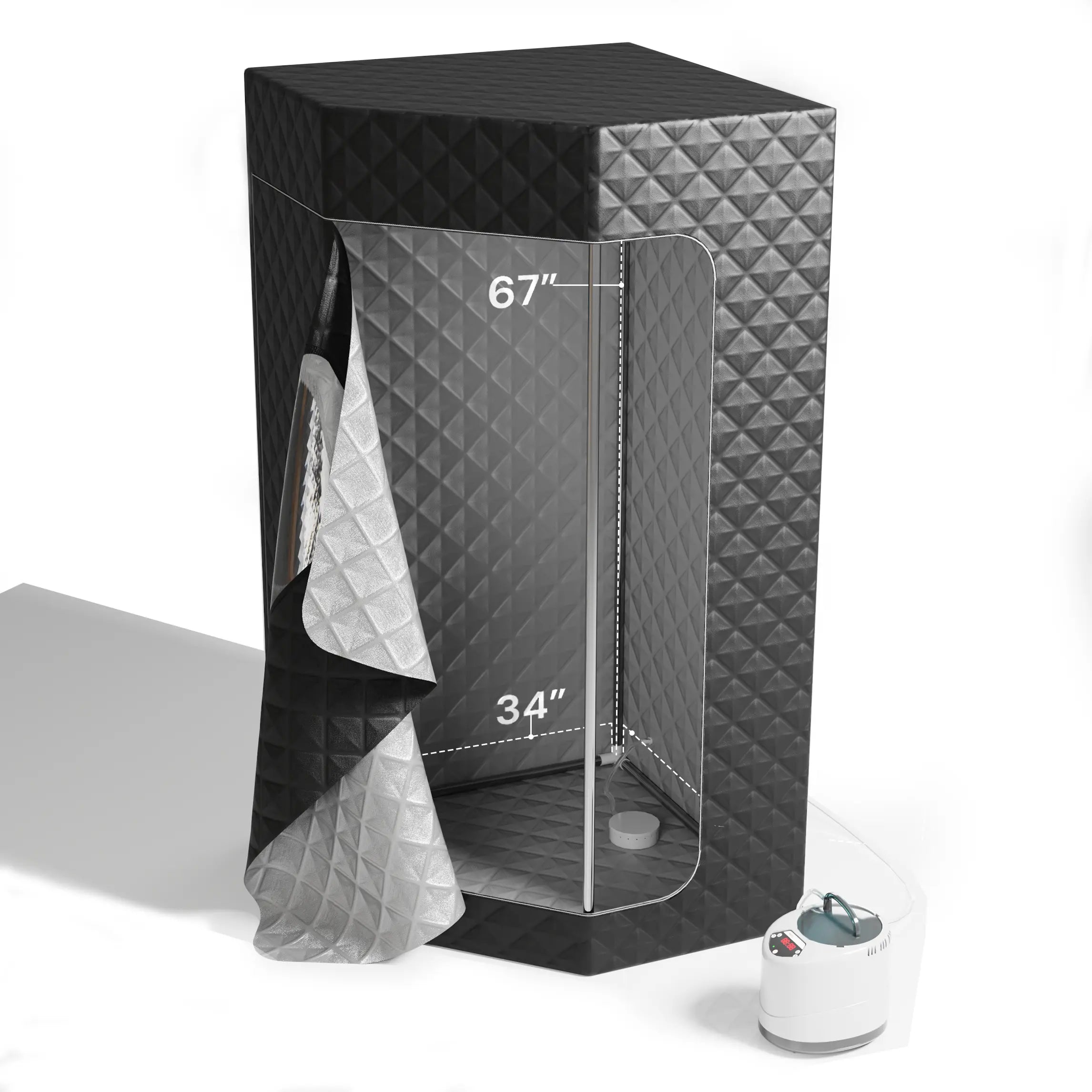 Icedragon Portable Steam Sauna with Red Light | Ice Tub Gift